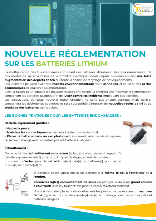 Fiche explicative sur les batteries lithium.
