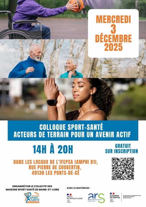 Affiche colloque sport-santé 3 décembre.