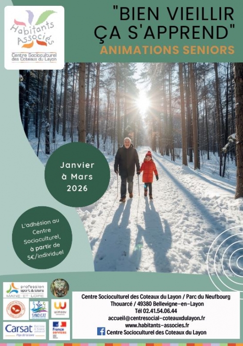Animations seniors janvier - mars 2026