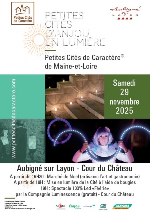 Affiche spectacle lumières 29 novembre 2025.