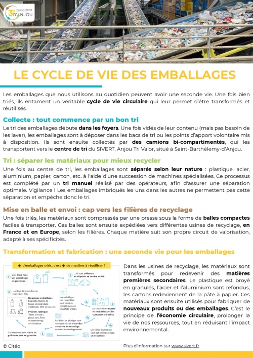 Article sur le recyclage de 3RD'Anjou.