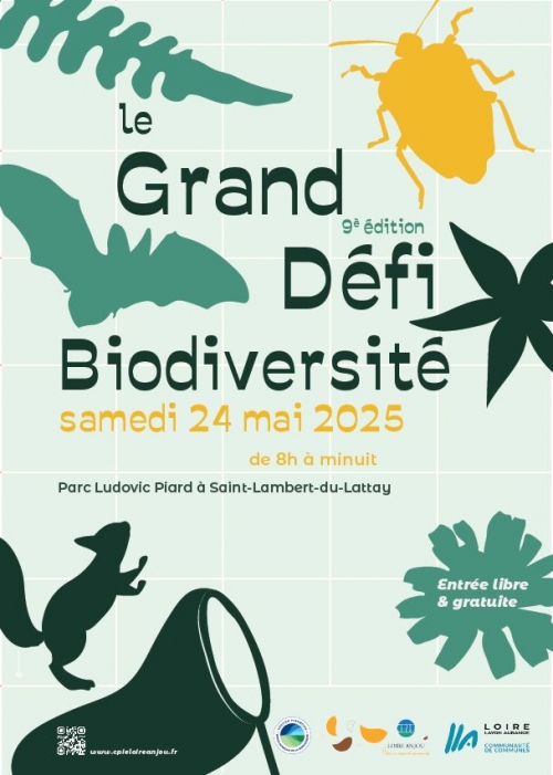 Affiche pour l'évènement du 24 mai 2025 pour l'Atlas de la biodiversité.