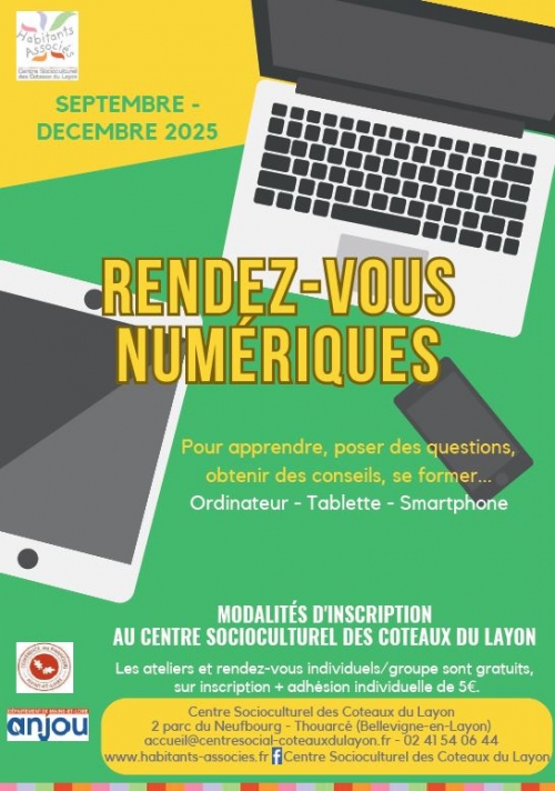 Rendez-vous numériques septembre à décembre.
